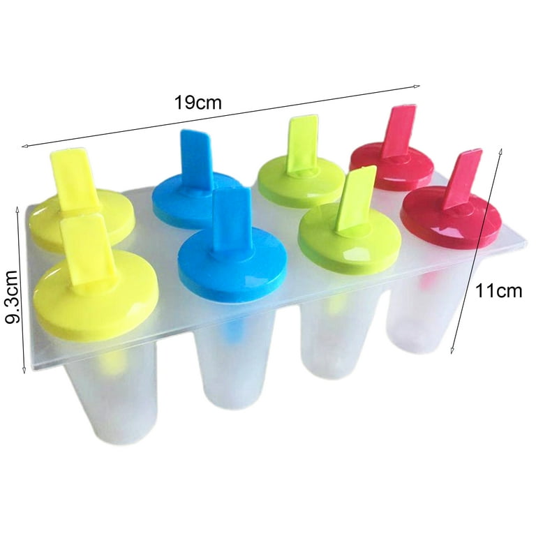 Yesbay 8Pcs Ice Cream Lolly Maker Form DIY Pop Mould Frozen