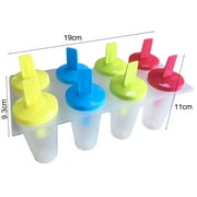 Yesbay 8Pcs Ice Cream Lolly Maker Form DIY Pop Mould Frozen Popsicle Yogurt Molds Tools