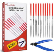 Multipurpose Needle File Set Files Tools Round Files | Small For Metal Sanding, Sanding, Jewelers, Hobby, Wood And More | Free Bonus: Cutter