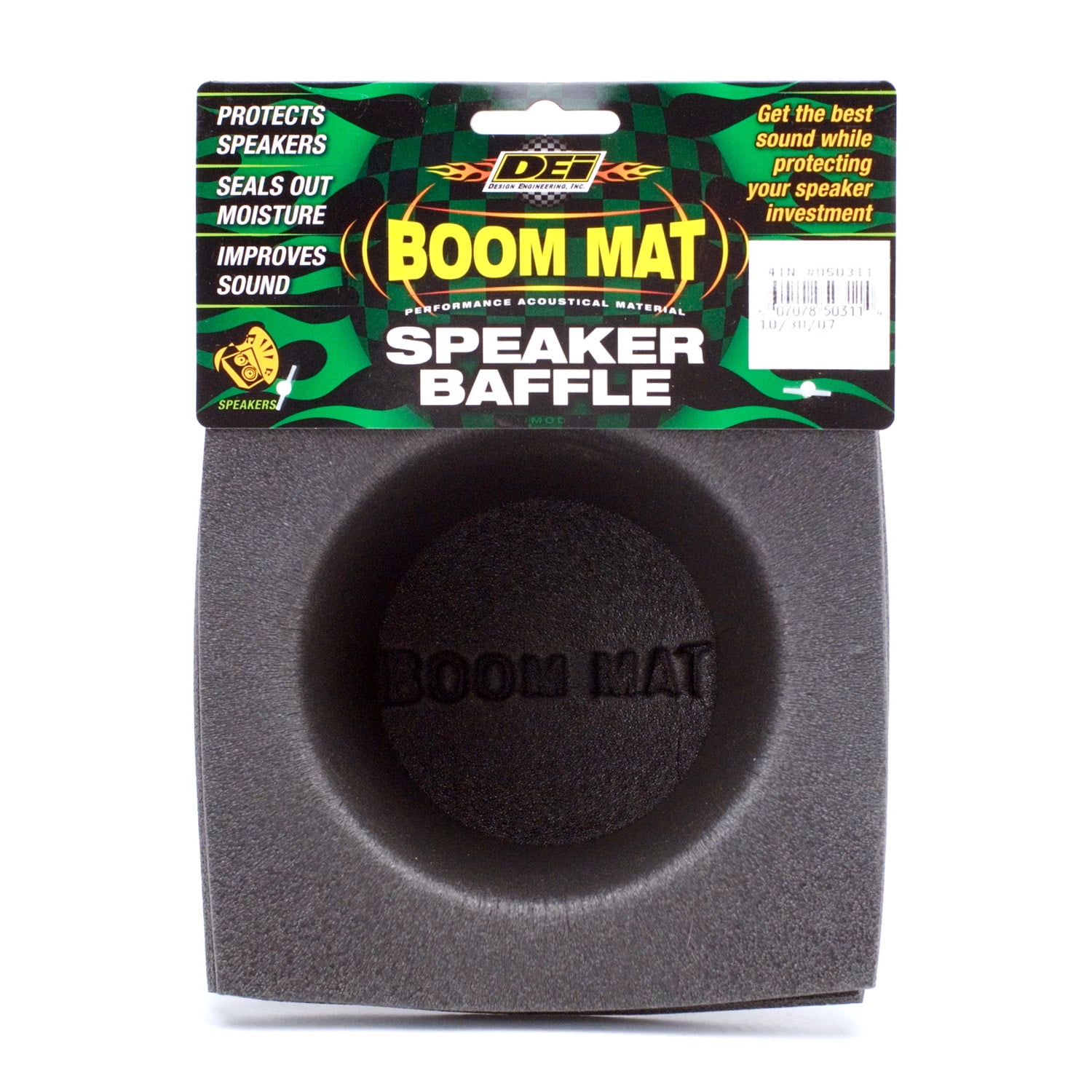 Design Engineering DEI 6.5/" Speaker Baffles Round 2 Pack Boom Mat