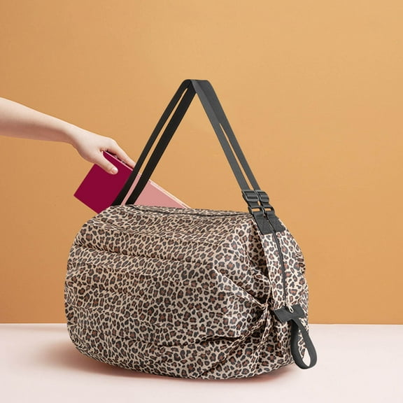 Pompotops Clearance Sales Foldable Shopping Bag Outdoor Travel Storage Bags Largecapacity Portable Beach Bag Supermarket Grocery Bag