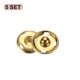 thumbnail image 3 of Uxcell 5 Set Botones de Broche de Costura de 17mm, Botones de Cierre de Metal, Dorado, 3 of 7
