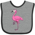 thumbnail image 3 of Inktastic Ladylike Flamingo Boys or Girls Baby Bib, 3 of 4