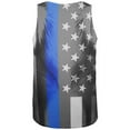 thumbnail image 2 of Halloween Thin Blue Line Superhero Costume All Over Mens Tank Top Multi SM, 2 of 2