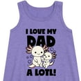 thumbnail image 2 of Instant Message - I Love My Dad A Lotl - Toddler & Youth Girls A-line Dress, 2 of 5