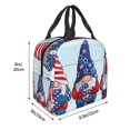 thumbnail image 3 of Easygdp Cute Gnomes in USA1 Bolsa Térmica Premium - Tela Oxford Impermeable, Gran Capacidad, Bolsillo Frontal, Unisex para Trabajo, Escuela, Actividades al Aire Libre y Picnics, 3 of 8