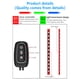 thumbnail image 3 of Sidaley Tira de luz Flexible RGB para coche y camión, multicolor, alto brillo, sincronización de música, aplicación de teléfono impermeable, tira de Bombillas para automóviles Sidaley VI015891-00B, 3 of 6