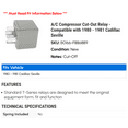 thumbnail image 2 of A/C Compressor Cut-Out Relay - Compatible with 1980 - 1981 Cadillac Seville, 2 of 2