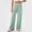 Green wide leg lounge pants a1, variant on Cagogo Women's Wide Leg High Waisted Lounge Pants with Pockets Flowy Casual Solid Long Trousers Travel Beach Work Clothes, Blue S