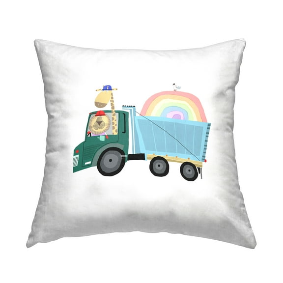 Stupell Industries Animals Driving Truck Decorative Printed Throw Pillow Design by Carla Daly