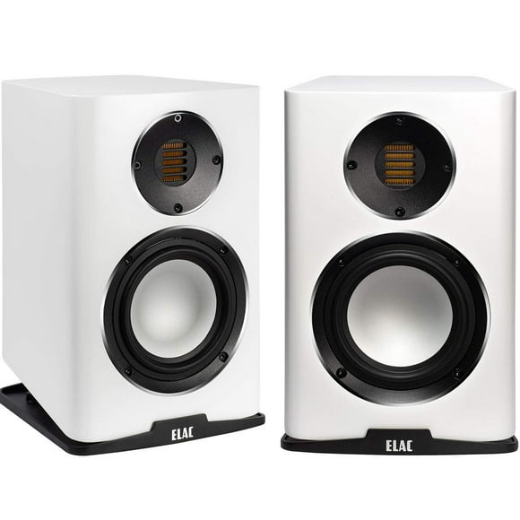 ELAC BS243.4-SW Carina Premium - Altavoces para estantería (par), color blanco satinado multicolor
