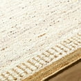 thumbnail image 6 of Hauteloom Andrey Boho Hand Woven Natural Fiber Wool Area Rug - Farmhouse Solid Color Carpet for Living Room, Bedroom, Dining Room - Beige, Light Brown, Mustard - 6' x 9' (6x9), 6 of 12
