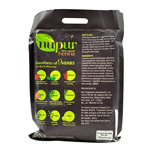 Nupur pure henna 75gm×14個 Amazon.com : Nupur Henna - Goodness of 9 Herbs - 1000 Grams