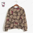 thumbnail image 5 of Sudadera estampada de HELLO KITTY para mujer, versión coreana, diseño de tendencia informal, camisa de manga larga, sudadera holgada vintage, 5 of 5