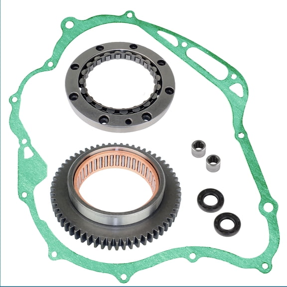 Starter Clutch & Gear W/Gasket for Yamaha V Star 1100 Silverado XVS1100At 04-09