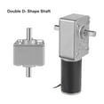 thumbnail image 2 of Unique Bargains DC 12V 25RPMDouble Shaft Worm Gear Motor High Torque Speed Reduction, 2 of 7