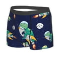 thumbnail image 2 of Disketp Astronaut Dinosaur And Space Men'S Boxer Briefs,Soft And Breathable Cotton Underwear With Comfortflex Waistband, 2 of 9