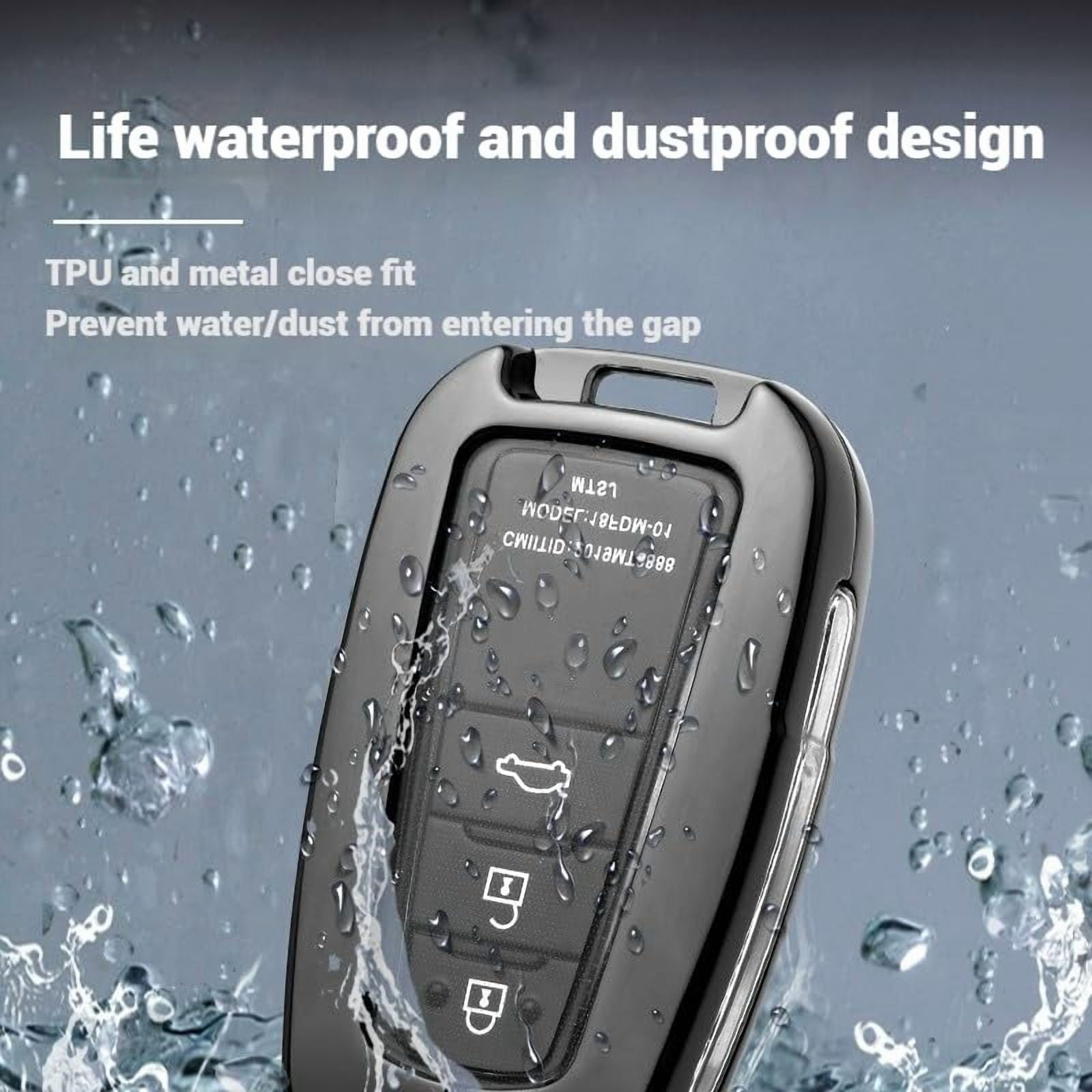 for Toyota Key Fob Cover, Zinc Alloy+TPU Key Fob Case for 2025 Camry, 2021-2025 Venza, Grand Highlander Hilux, Fortuner, 2022-2025 Tundra Tacoma Remote Key