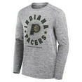 thumbnail image 2 of Men's Fanatics Heather Gray Indiana Pacers NBA Hoops for Troops Long Sleeve T-Shirt, 2 of 3