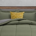 thumbnail image 4 of Edredón con Sábanas King Size Elefantito Encino Color Verde Olivo Liso Dos Vistas, 4 of 6