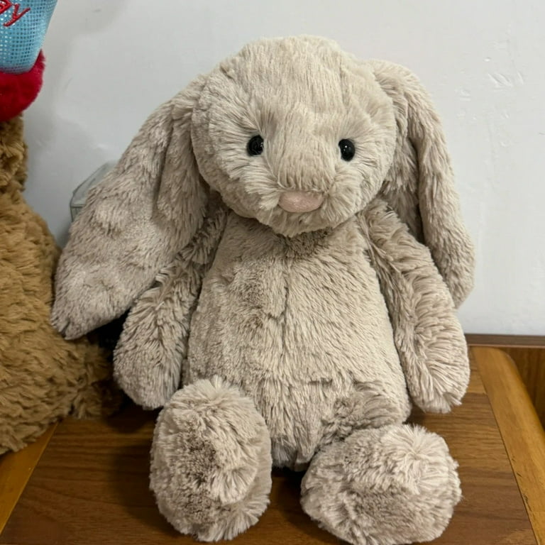 Jellycat Bashful Beige Bunny Stuffed Animal, Small, 36Cm