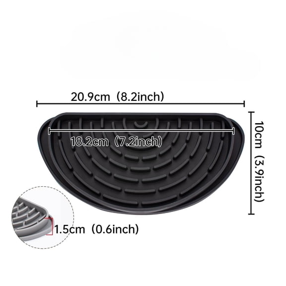 Refrigerator Drip Catcher Tray - Easy Clean Water Pad for Ice and Water Dispenser - Protects Fridge from Spills and Messes