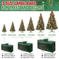 thumbnail image 3 of Lapalife Christmas Tree Storage Bag, Fits Up to 9ft Disassembled Tree Waterproof Holiday Artificial Tree Storage Case with Zipper and Handles, 3 of 6