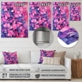 thumbnail image 4 of Designart "Purple Pink Violets Dream Floral Fantasy" Floral Metal Wall Art Prints, 4 of 5