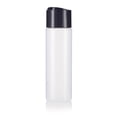 thumbnail image 3 of Juvitus Botella Exprimible De Plástico Transparente Natural Profesional De 250 Ml Con Tapa Ancha De Disco Negro (Paquete De 12), 3 of 5
