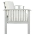 thumbnail image 4 of SAFAVIEH Finnick Outdoor Patio Sofa Bench, Grey/Beige, 4 of 11