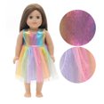 thumbnail image 2 of Doll Dress Colorful Cloth Washable Dress for 18-inch Dress Up Doll Color:Colorful, 2 of 5