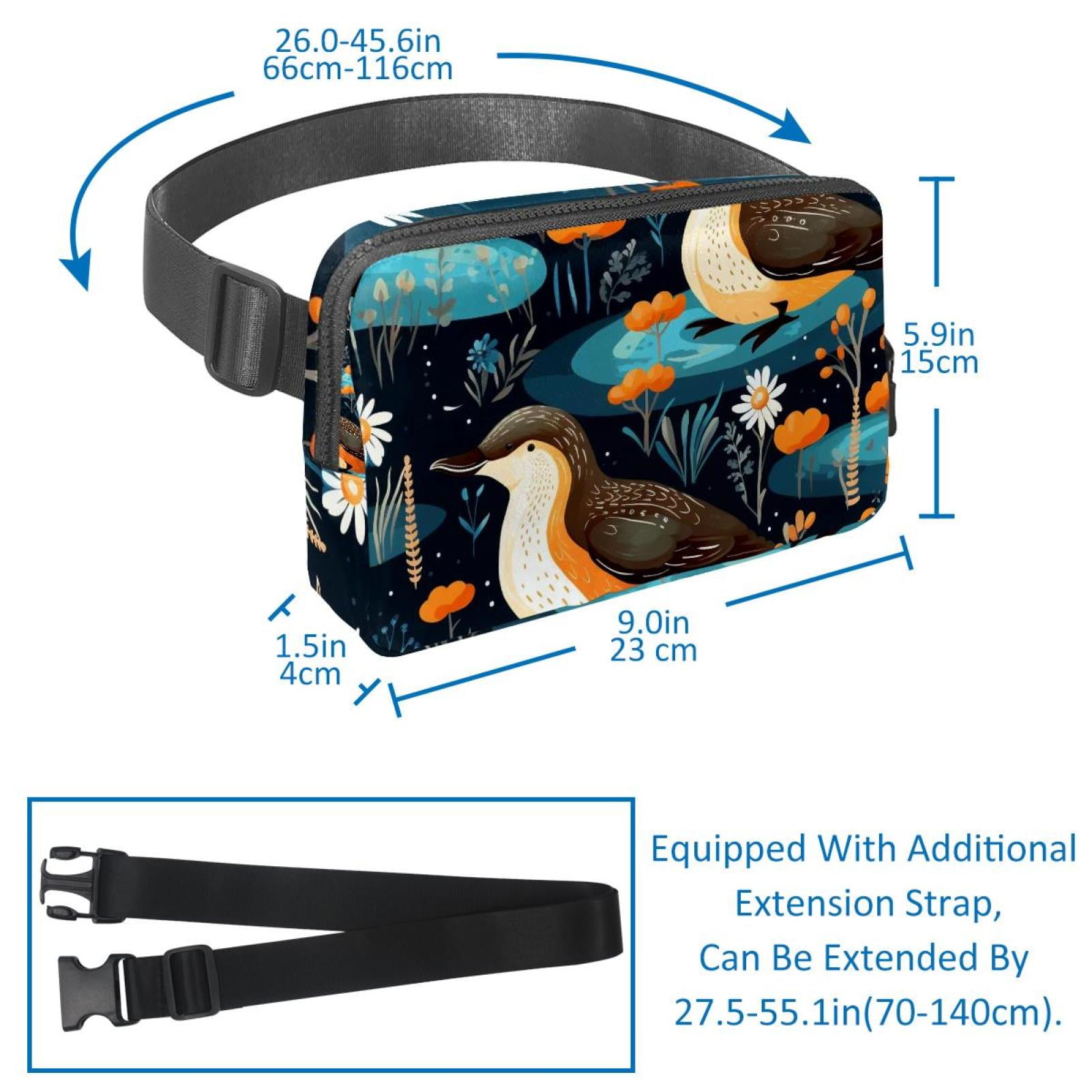 Platypus Lightweight Adjustable Waist Bag with Extension Strap - Unisex Fanny Pack