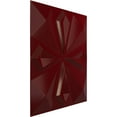 thumbnail image 2 of Ekena Millwork 19 5/8"W x 19 5/8"H Nikki EnduraWall Decorative 3D Wall Panel, Gloss Merlot (12-Pack for 32.04 Sq. Ft.), 2 of 6