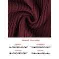 thumbnail image 7 of DARING DIVA Women's Long Sleeve Sweater Ruffled Trim Dress XL Burgundy, 7 of 7