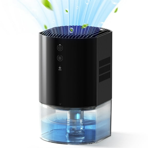 KLOUDIC 33Oz Dehumidifier Small Dehumidifiers for Room 280sq.ft with Auto-off, 7 Colors LED Light