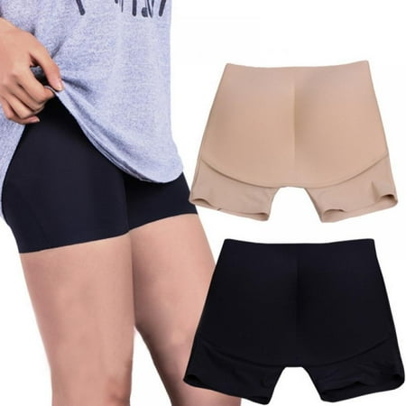 

Women S Fake Butt Pads Padded Buttocks Thickened Pads Hip Boxer High Waist Panties(2Pcs)