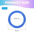 thumbnail image 2 of Uxcell Plastic Ring-Toss Rings for Bottles Carnival Rings Plastic Hoops for Speed and Agility Practice Outdoor Party Favor 2 Inch Blue, 2 of 6