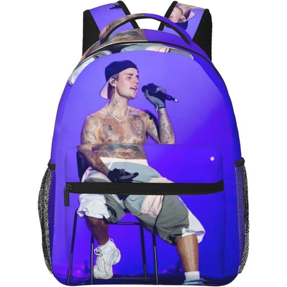 Unisex Laptop College Daypack Travel Rucksack Schoolbag Bookbag Bags Justin Bieber (37) Casual Backpack