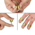 thumbnail image 1 of 12 Pcs Guitar Finger Picks, Adjustable Metal Compatible With Guitar, Banjo(gold), 1 of 3