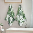 thumbnail image 4 of Tropical Jungle Plants Hand Towels for Bathroom, Summer Palm Leaves Kitchen Towel 2 PCS Ultra Soft and Highly Absorbent Decorative Fingertip Face Bath Towels for Spa & Hotel, 28.3"x 14.4", 4 of 5