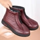 thumbnail image 4 of Zapatos de mamá de invierno con forro polar, gruesos, cálidos, impermeables, con suela suave, antideslizantes y acolchados de algodón para mujeres de mediana edad y mayores, 4 of 5