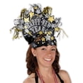 thumbnail image 2 of Beistle Club Pack of 12 Gold Glittered New Years Decorative Headdress Headband - One Size, 2 of 2