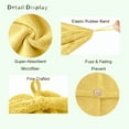 thumbnail image 3 of 2 Pcs Microfiber Hair Towel,Super Absorbent Quick Dry Hair Turban for Drying Curly, Long & Thick Hair ,Non-Frizz Hair Wraps (Yellow), 3 of 5
