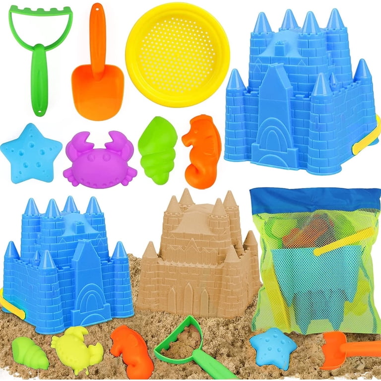 Toy Life 9-Piece Beach Sand Toy Set with Mesh Bag photo 1