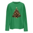 thumbnail image 4 of RXMEKW Chandail Molletonné Imprimé de Noël pour Femmes, Manches Longues Décontracté Col Rond, Coupe Ample, Noir, 4 of 4