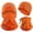 Orange, variant on SYMOID Windproof Winter Beanie & Neck Gaiter Set, 2-Piece Thermal Fleece Hat & Warmer with Reflective Strip for Men Women,Size Free Size