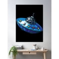 thumbnail image 2 of Ufo Poster Wall Art, Modern Wall Decor For Living Room Bedroom, 8x12 UNFRAMED, 2 of 3