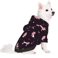 thumbnail image 2 of Fotbe Poodle Dog Print Small Dog Sweater Hoodies Pet Grey Hooded Soft Fleece Sweatshirts with Pocket Fall Winter Puppy Cat Sweaters Warm Clothes-XX-Large, 2 of 7