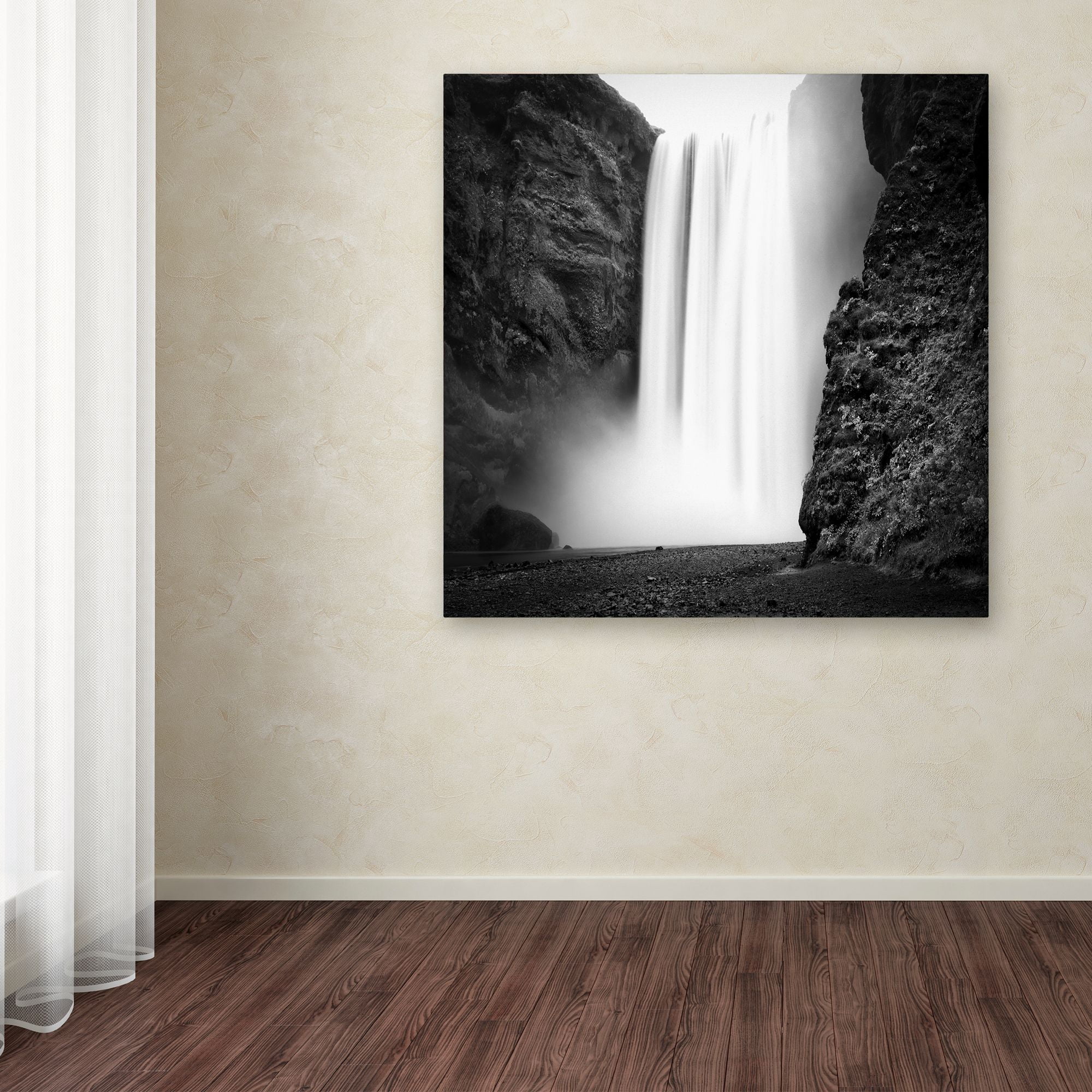 Trademark Fine Art 'Skogafoss' Canvas Art by Philippe Sainte-Laudy