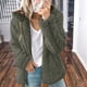thumbnail image 1 of ICHUANYI Clearance Fashion Womens Warm Faux Coat Jacket Winter Zipper Solid Long Sleeve Outerwear(Army Green, XXL) ICHUANYI WER2023080817486, 1 of 5